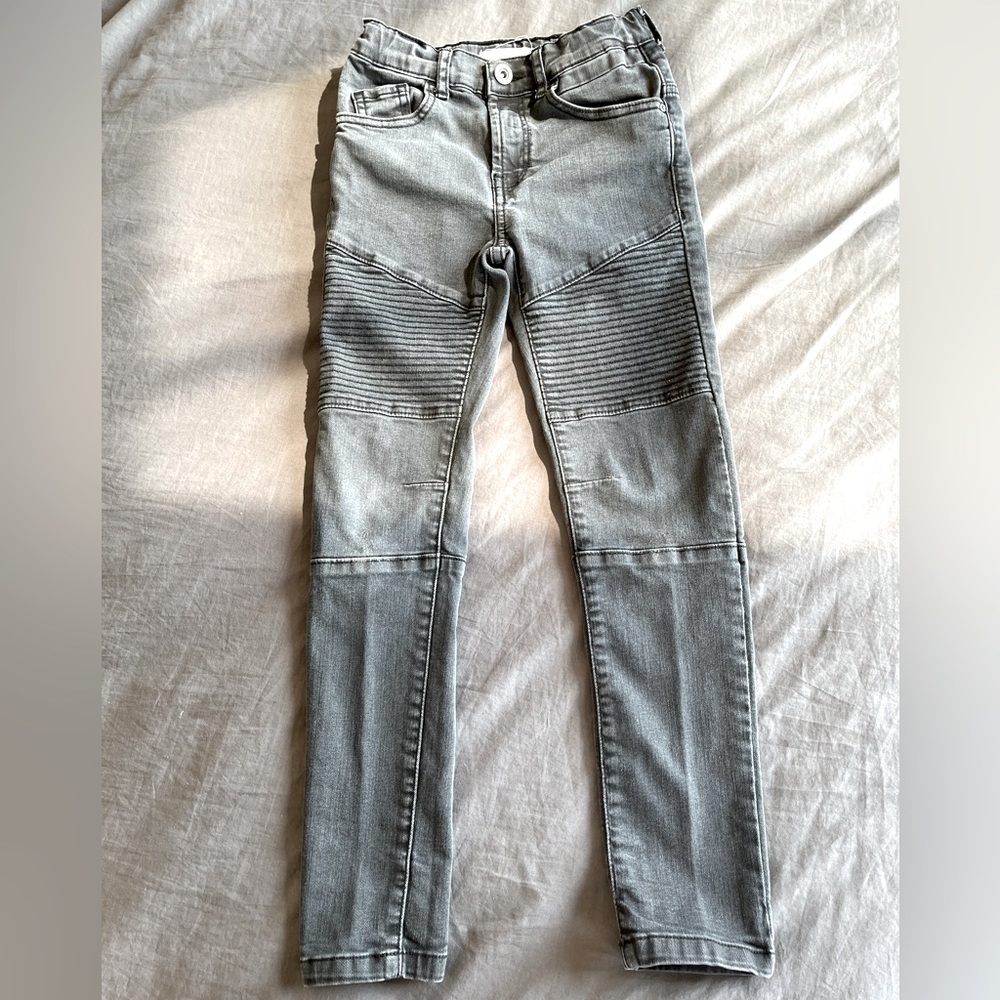 Faded black boys moto jeans by Zara size 8 UEC